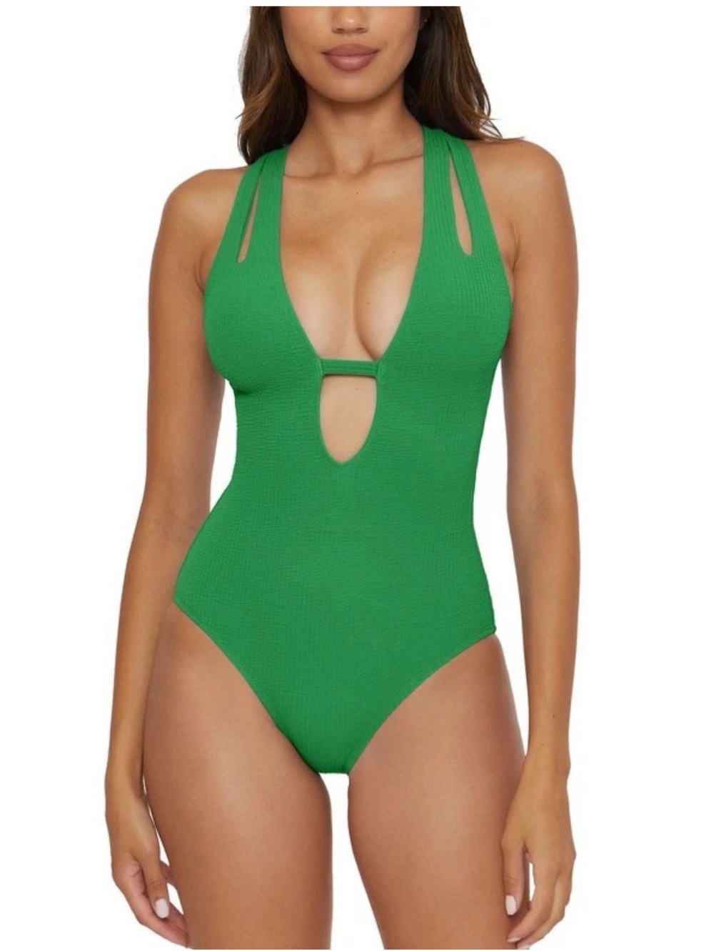 BECCA Pucker Up Tear Drop One Piece Swimsuit Size S